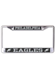 Philadelphia Eagles Carbon Logo License Plate Frame - Silver