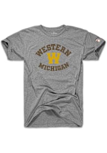 The Mitten State Western Michigan Broncos Grey Vintage W Short Sleeve Fashion T Shirt