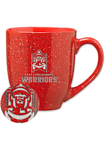 East Stroudsburg Warriors 16oz Speckle Ceramic Mug - Red
