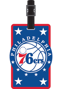 Philadelphia 76ers Blue Rubber Luggage Tag