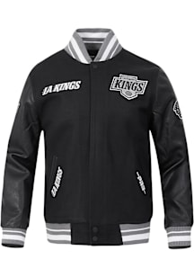 Mens Los Angeles Kings Pro Standard Mens Retro Classics Heavyweight Jacket - Black