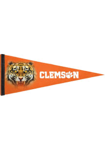 Clemson Tigers Realistic Mascot Pennant - Orange