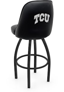 TCU Horned Frogs Padded Swivel Pub Stool - Black
