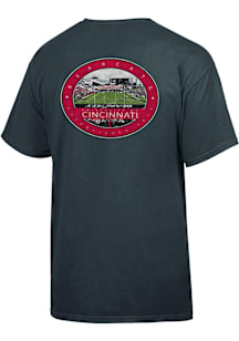 Cincinnati Bearcats Womens Dark Grey Campus Circle Short Sleeve T-Shirt