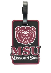 Missouri State Bears Maroon Rubber Luggage Tag