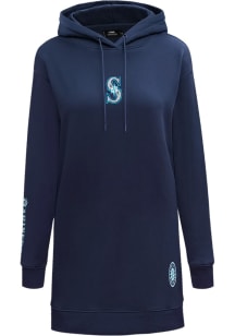 Pro Standard Seattle Mariners Womens Blue Classic Short Sleeve Dress
