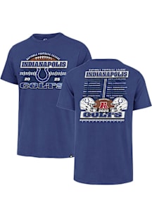 47 Indianapolis Colts Blue 2025 Schedule Short Sleeve Fashion T Shirt