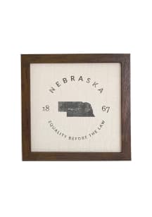 Nebraska Badge Motto Sign