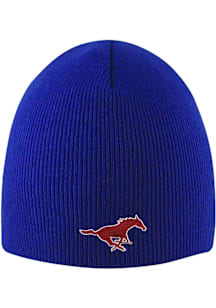 LogoFit SMU Mustangs Blue Everest Beanie Mens Knit Hat