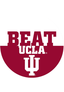 Red Indiana Hoosiers BEAT UCLA 3&quot; Button
