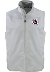 Cutter and Buck New England Revolution Big and Tall Grey Charter Mens Vest