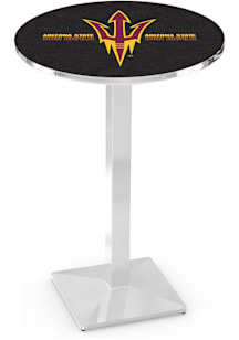 Arizona State Sun Devils Pitchfork Chrome Square Base Pub Table