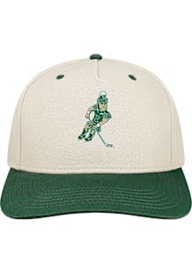 Michigan State Spartans Heritage Sparty Hockey Adjustable Hat - Natural