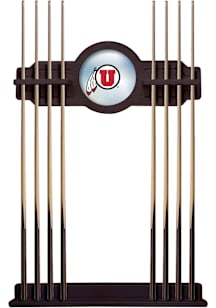 Utah Utes Solid Wood Cue Rack Pool Table