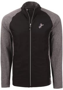 Cutter and Buck Cincinnati Reds Mens Black Cooperstown  Adapt Eco Big and Tall Light Weight Jacket