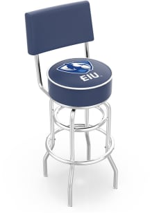 Eastern Illinois Panthers Double-Ring Swivel with Back Pub Stool - Black