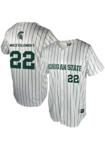 Gavin Moczydlowsky Genuine Collective Mens White Michigan State Spartans NIL Jersey