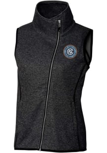 Cutter and Buck New York City FC Womens Charcoal Mainsail Asymmetrical Vest