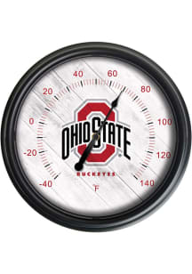 Black Ohio State Buckeyes Outdoor Thermometer Weather Tool
