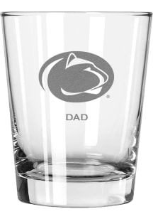 White Penn State Nittany Lions Dad 15oz Rock Glass