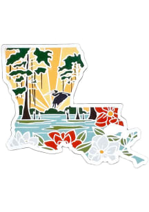 Louisiana State Outline Magnet