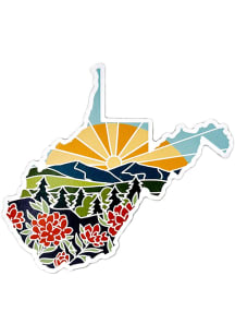 West Virginia State Outline Magnet