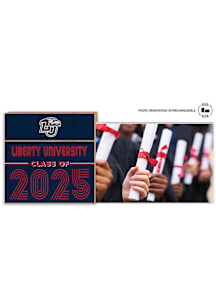 Liberty Flames Class of 2025 unique photo frame Picture Frame - Navy Blue