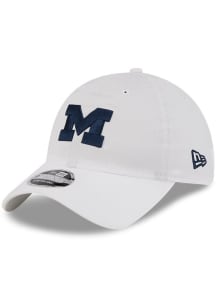 New Era White Michigan Wolverines Ripstop Stretch 9TWENTY Adjustable Hat