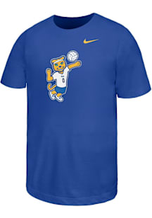 Youth Pitt Panthers Blue Nike Volleyball Roc Short Sleeve T-Shirt