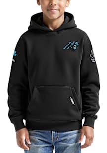 Pro Standard Carolina Panthers Youth Black Classic Chenille Long Sleeve Hoodie