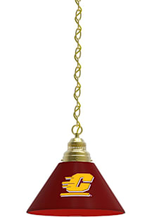 Central Michigan Chippewas Single Gold Billiard Lamp