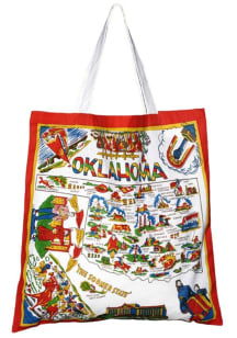 Oklahoma Map Style Reusable Bag