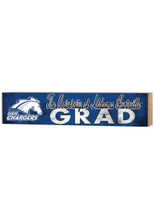 KH Sports Fan UAH Chargers Grad graduation graphic Sign - Blue