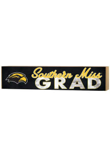 KH Sports Fan Southern Mississippi Golden Eagles Grad graduation graphic Sign - Black