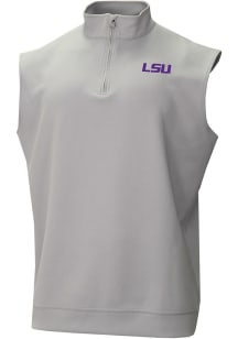 Columbia LSU Tigers Mens Grey Heat Seal Wickham Hills Sleeveless Jacket