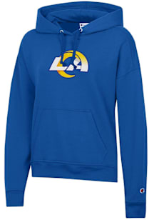 Champion Los Angeles Rams Womens Blue Powerblend Hooded Sweatshirt