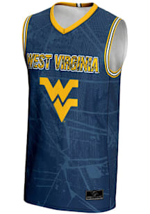 ProSphere West Virginia Mountaineers Youth Vigor Navy Blue Basketball Jersey
