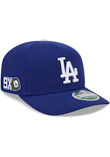 New Era Los Angeles Dodgers 9X World Series Ring Patch 9SEVENTY Stretch Snap Adjustable Hat - Blue