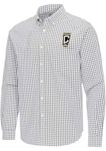 Antigua Columbus Crew Mens Ash Ellis Long Sleeve Dress Shirt
