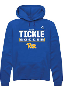 Holly Tickle Rally Mens Blue Pitt Panthers NIL Stacked Box Player Hood
