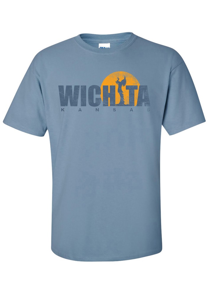 Wichita Light Blue Keeper Sunset Short Sleeve T Shirt
