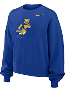 Nike Pitt Panthers Womens Blue Football Roc Crew Sweatshirt