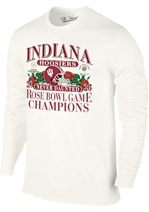 Indiana Hoosiers Natural 2026 Rose Bowl Champions Long Sleeve T Shirt
