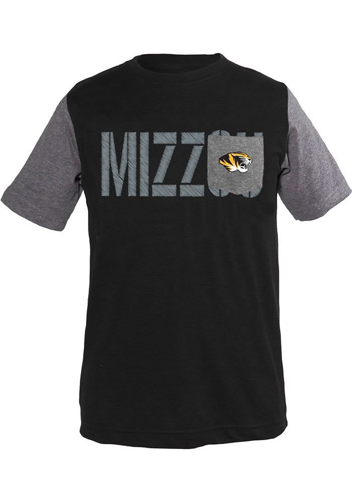 Missouri Tigers Youth Black Jared Short Sleeve Fashion T-Shirt