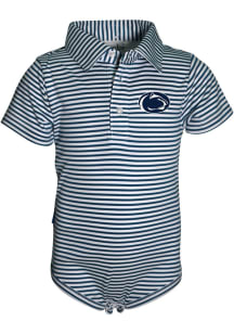 Penn State Nittany Lions Baby Navy Blue Carson Short Sleeve One Piece Polo