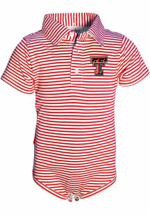 Texas Tech Red Raiders Baby Red Carson Short Sleeve One Piece Polo