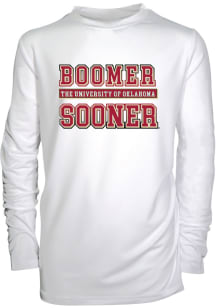 Oklahoma Sooners Youth White Jessie Boomer Sooner Long Sleeve T-Shirt