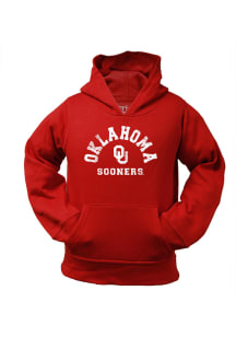 Oklahoma Sooners Toddler Cardinal Parker Long Sleeve Hooded Sweatshirt