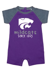 K-State Wildcats Baby Purple Playtime Short Sleeve One Piece