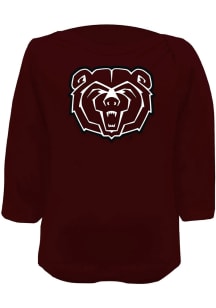 Missouri State Bears Baby Maroon Primary Logo Long Sleeve One Piece